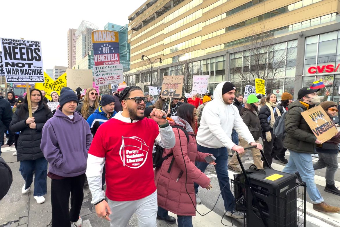‘Hands off Venezuela!’: Baltimoreans protest Trump invasion